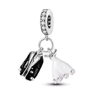 Bride and groom charm